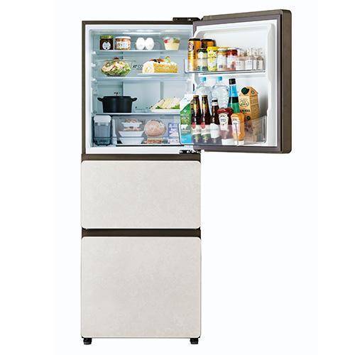 【標準設置料金込】ハイアール(Haier) JR-CVM33A-W サンドホワイト SLIMORE X 3ドア冷蔵庫 右開き 325L 幅595mmの画像