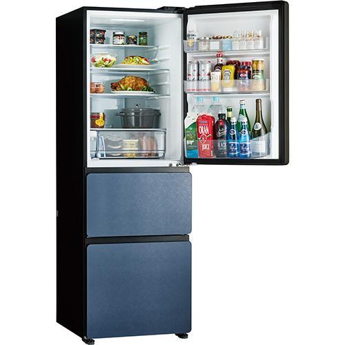 【標準設置料金込】ハイアール(Haier) JR-CVM38A-H ブルーイッシュグレー SLIMORE X 3ドア冷蔵庫 右開き 375L 幅595mmの画像