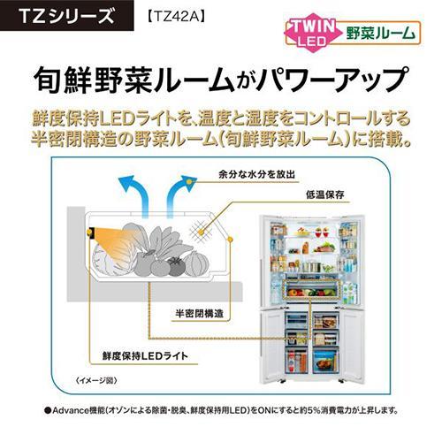 標準設置料金込】アクア(AQUA) AQR-TZ42A-H パールグレー TZシリーズ 4