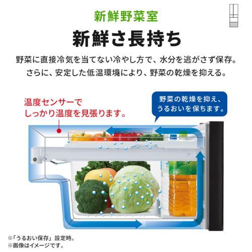 標準設置料金込】三菱(MITSUBISHI) MR-GW52N-W 冷凍室が真ん中 冷凍