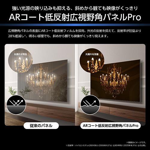 標準設置料金込】ハイセンス(Hisense) 65YS8U 65V型 4K MiniLED 液晶