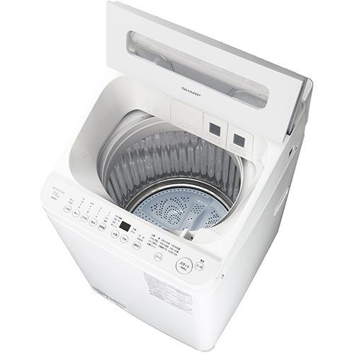 設置＋リサイクル】シャープ(SHARP) ES-SV7L-W ホワイト系 穴なし槽