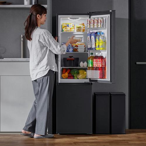 設置】アイリスオーヤマ(Iris Ohyama) IRSD-17A-B ブラック 冷凍冷蔵庫