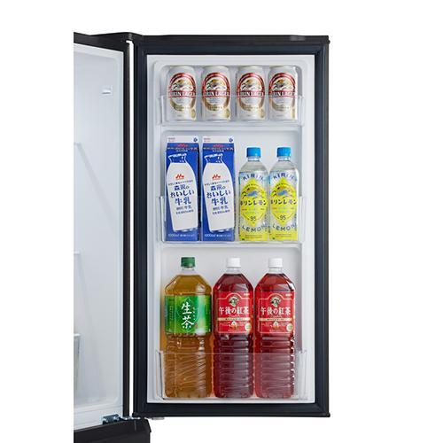 設置】アイリスオーヤマ(Iris Ohyama) IRSD-17A-B ブラック 冷凍冷蔵庫