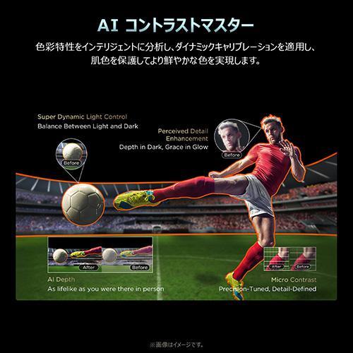 【設置】TCL(ティーシーエル) 55A400M 55V型 4K 量子ドット QD-Mini LED液晶テレビ Google TVの画像