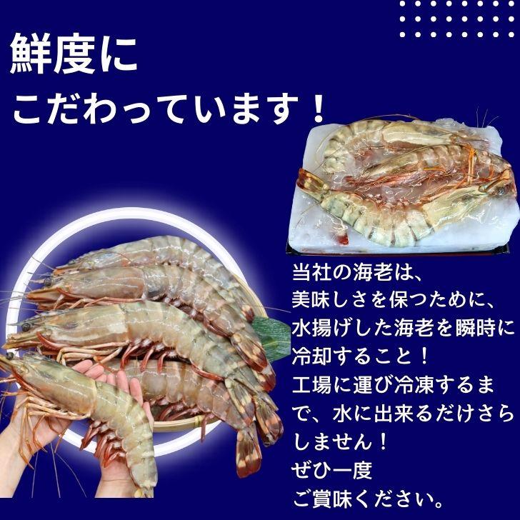有頭エビフライ 特大 シータイガー 特大 当店直輸入 超特大 1.5kgで6尾の最大サイズ 高い鮮度 天然有頭シータイガーえび 特大 海老 エビ 大きい 冷凍えび 業務用 |  | 09