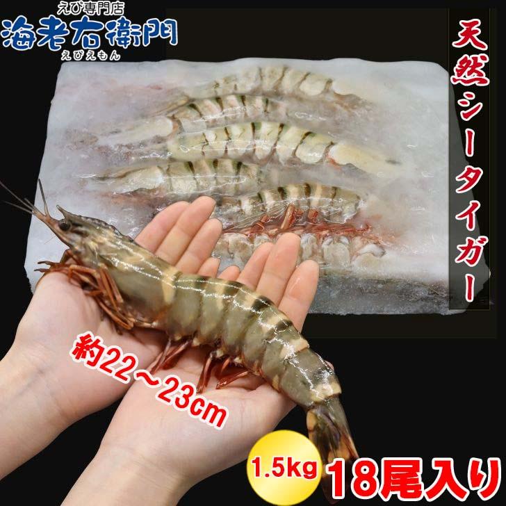当店直輸入！長さ20センチ級！天然有頭シータイガーえび 1.5kg 18尾サイズ 冷凍えび バーベキュー 美味しいエビフライ 冷凍エビ エビ 業務用 |  | 03