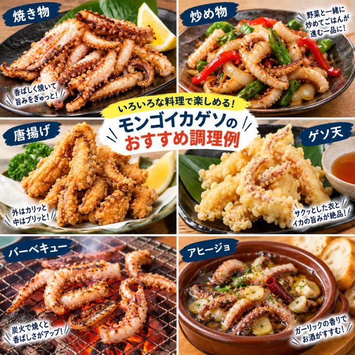 【業務用】コウイカゲソ 約1kg 2/4サイズ（2〜4個入り）タイ産 紋甲イカ げそ イカ 下足 冷凍 唐揚げ BBQ おつまみ 塩焼き イカ下足 いかげそ |  | 17