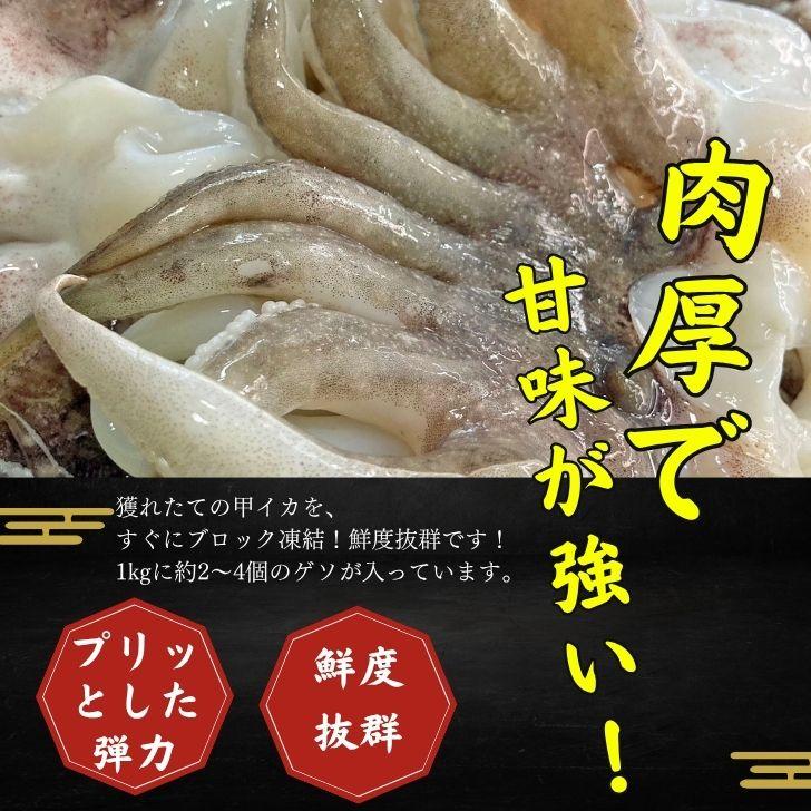 【業務用】コウイカゲソ 約1kg 2/4サイズ（2〜4個入り）タイ産 紋甲イカ げそ イカ 下足 冷凍 唐揚げ BBQ おつまみ 塩焼き イカ下足 いかげそ |  | 02