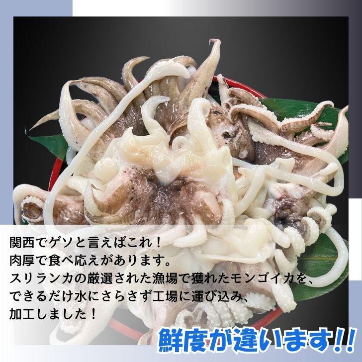 海老右衛門 モンゴイカゲソ 2/4サイズ 1kg(1kgに約2〜4入り) 肉厚で甘みの強いゲソ 塩焼き イカ下足 いか いかげそ バーベキュー おつまみ お弁当 業務用 |  | 12