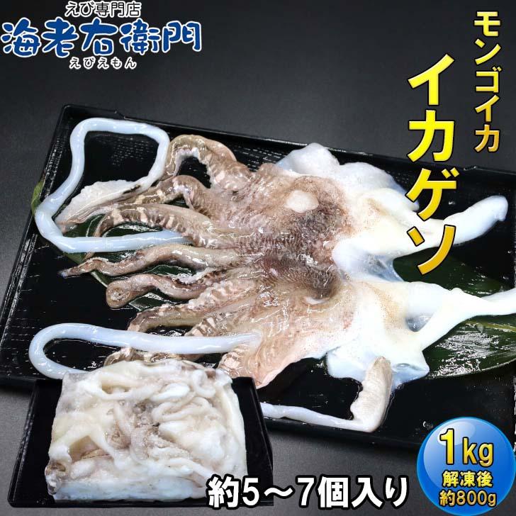 海老右衛門 モンゴイカゲソ 5/7サイズ 1kg(1kgに約5〜7入り) 肉厚で甘みの強いゲソ 塩焼き イカ下足 いか いかげそ バーベキュー おつまみ お弁当 業務用 |  | 12