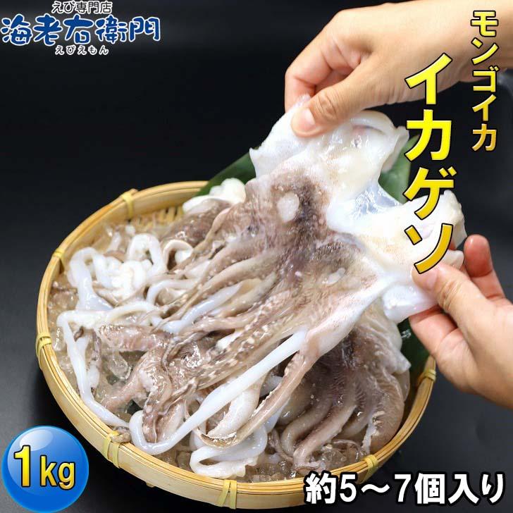 海老右衛門 モンゴイカゲソ 5/7サイズ 1kg(1kgに約5〜7入り) 肉厚で甘みの強いゲソ 塩焼き イカ下足 いか いかげそ バーベキュー おつまみ お弁当 業務用 |  | 01