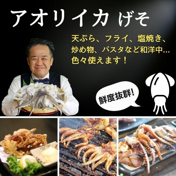 海老右衛門 アオリイカゲソ 2/4サイズ 1kg(1kgに約2〜4入り) 柔らかくて甘みの強いゲソ 塩焼き イカ下足 いか いかげそ バーベキュー おつまみ お弁当 業務用 |  | 11