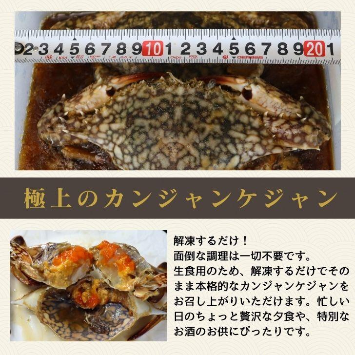 カンジャンケジャン ワタリガニ 渡り蟹 カニ 蟹 2杯入(1杯200g〜300g) 生食用 スリランカ産 無添加特製ダレ 48時間熟成 韓国料理 ご飯のお供 海鮮 惣菜 |  | 09