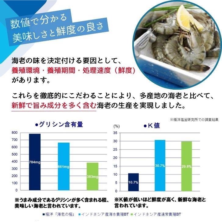 海老の極 特大 800g （27尾入り）生食可 エビ 冷凍 お刺身 しゃぶしゃぶ ギフト 化粧箱 お取り寄せ 冷凍エビ キョクヨー 業務用 |  | 04