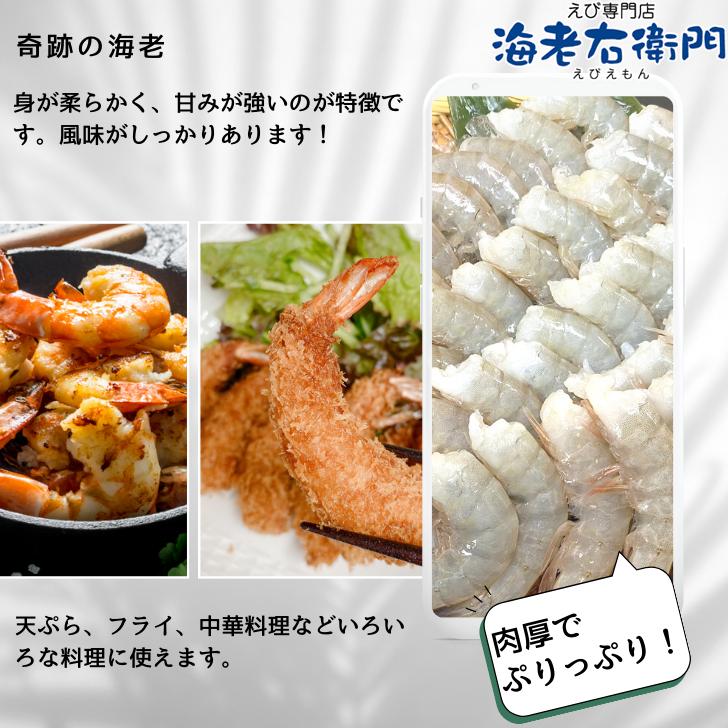 バナメイエビ 無頭 冷凍エビ 奇跡の海老 食べ放題 大盛り 約84〜100本入り 21/25サイズ 活〆バナメイ 無頭えび 大サイズ 900g×2で1.8kg 業務用 |  | 09