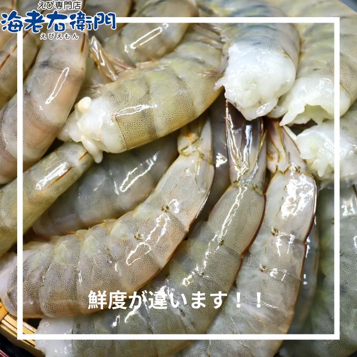 奇跡の海老(R) 特大サイズ 約52本〜60本入り 13/15サイズ 活〆バナメイ 無頭えび 900g×2で1.8kg 冷凍えび 海老 エビフライ 天ぷら  バーベキュー業務用 |  | 05