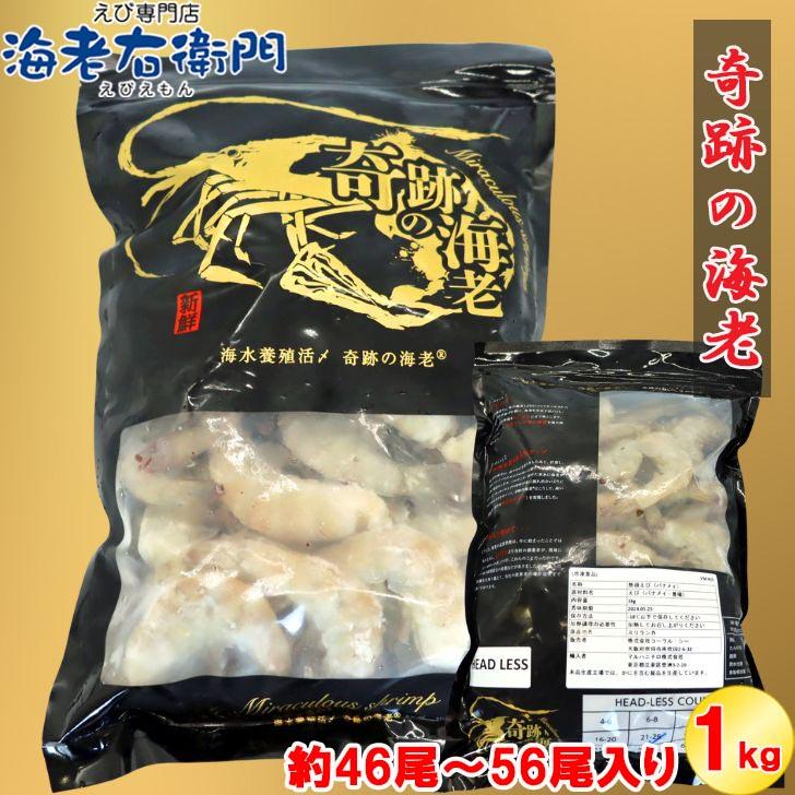 冷凍 海老 奇跡の海老(R) 無頭えび バラ凍結 1kg入り 21/25サイズ 約46尾〜56尾入り 使い易いバラ凍結 活〆バナメイ 無頭えび お取り寄せ 冷凍えび エビ 業務用 |  | 12