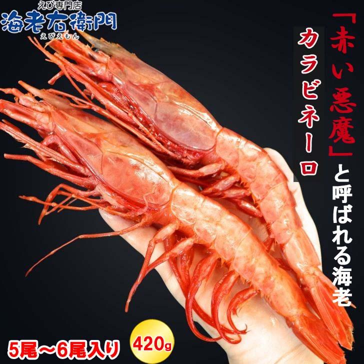 ”赤い悪魔”と呼ばれる海老 カラビネーロ 特大サイズ 5尾〜6尾入り 420g 業務用 ジャイアントスカーレットシュリンプ 紅魔海老 船内凍結 有頭えび 加熱用 |  | 08