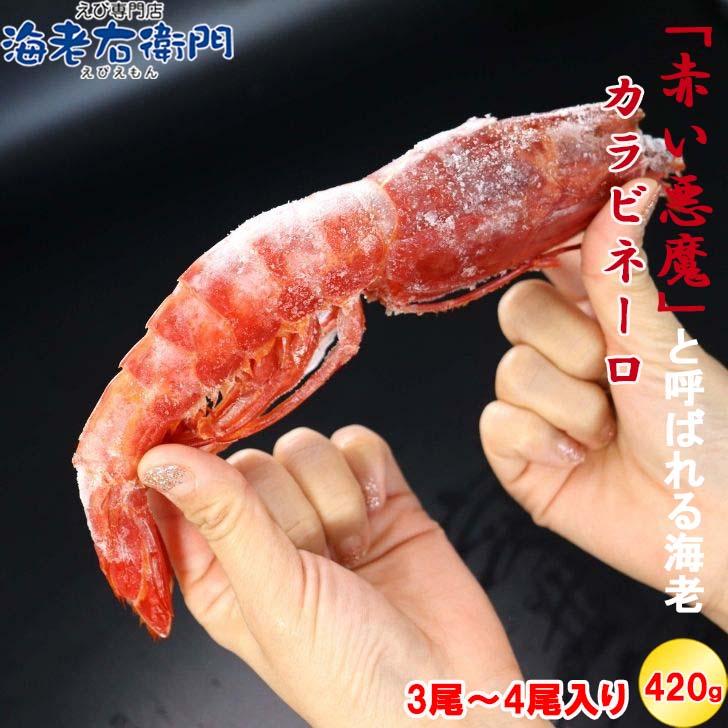 ”赤い悪魔”と呼ばれる海老 カラビネーロ 特大サイズ 3尾〜4尾入り 420g 業務用 ジャイアントスカーレットシュリンプ 紅魔海老 船内凍結 有頭えび 加熱用 |  | 02