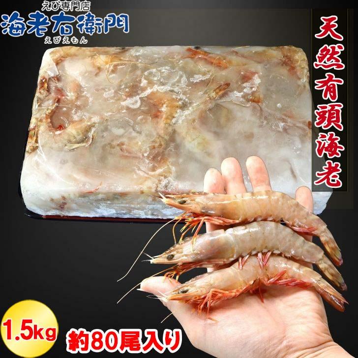 天然有頭海老 1.5kg 80尾 長さ12cm〜13cm！ 冷凍えび スリランカ バーベキュー エビフライ 塩焼き 天ぷら おせち 海鮮 天然えび 業務用 |  | 12