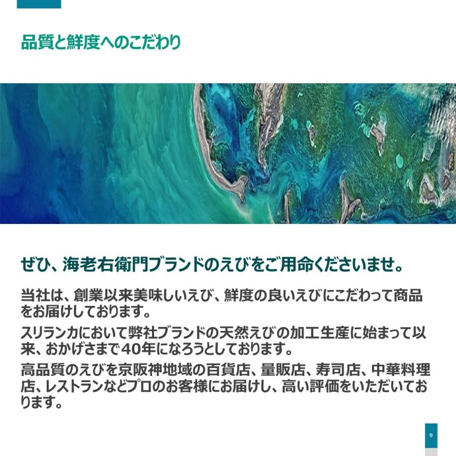 天然有頭海老 1.5kg 50尾 長さ16cm級！ 冷凍えび スリランカ バーベキュー エビフライ 塩焼き 天ぷら おせち 業務用｜ebiemon｜18