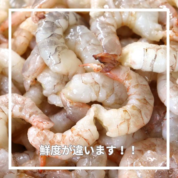 天然のフラワー海老をそのままむきえびにしました！ 41/50サイズ 1kg  バラ凍結 約110尾 海老 エビ ムキエビ えび 高級 えびちり 海鮮 天然えび 業務用 |  | 15