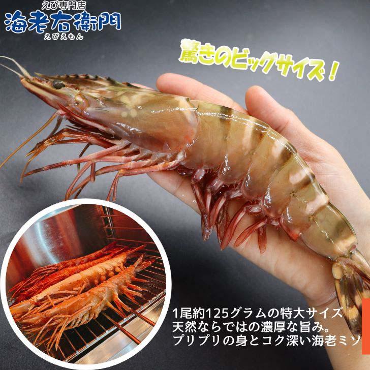 天然シータイガー海老 有頭海老 2尾入 1尾約125g 超特大 冷凍えび 個包装 BBQ エビフライ 天ぷら 塩焼き 新登場 |  | 07