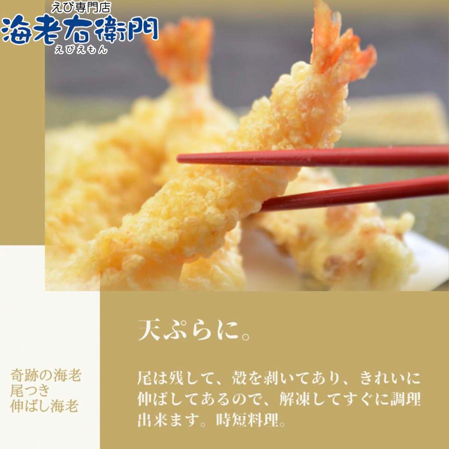 伸ばし海老 16/20 サイズ 25尾 奇跡の海老を使ったのばしえび 手間をかけずに、エビフライ、天ぷらができます！ 約16cmの大型！ 業務用 |  | 12