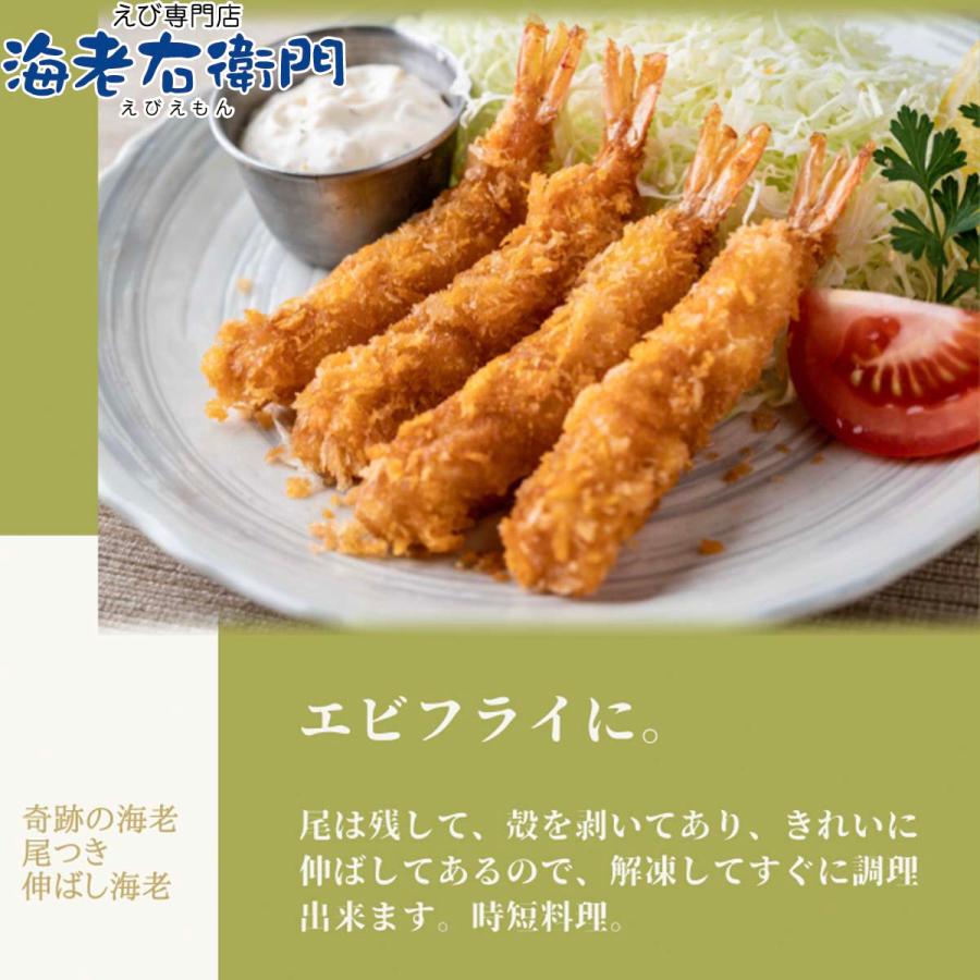 伸ばし海老 16/20 サイズ 25尾 奇跡の海老を使ったのばしえび 手間をかけずに、エビフライ、天ぷらができます！ 約16cmの大型！ 業務用 |  | 13