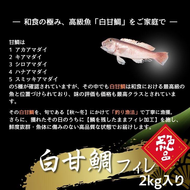 【高級魚】釣り白甘鯛フィレ 鱗付き 2kg 1フィレ約250g〜400g 鮮度抜群 甘鯛フィレ シロアマダイ しろあまだいあまだい 白アマダイ 甘鯛 白甘鯛 フィレ 業務用 |  | 06