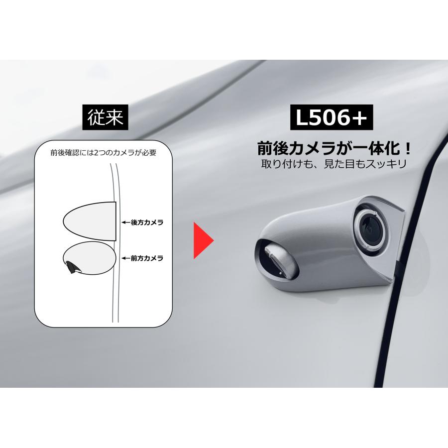 蝦眼(エビアイ) L506-B+ ブラック 左側専用 デュアルカメラ 電子サイド