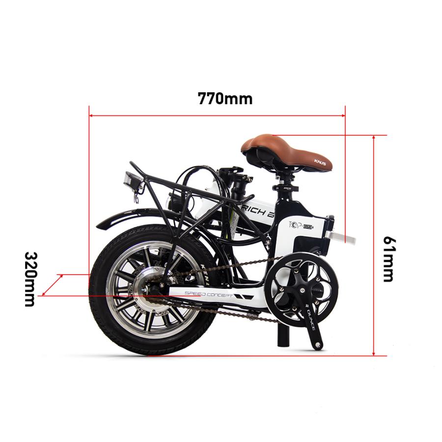 RICH BIT（リッチビット）　TOP619（トップ619）　電動自転車・電動バイク　ナンバー登録必須　折りたたみ｜ebike8190｜20