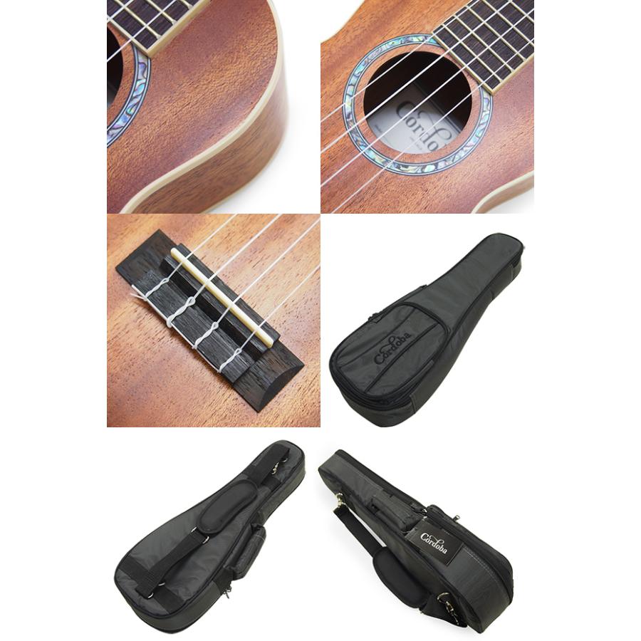 Cordoba コルドバ ウクレレ 15SM ソプラノ チューナー ケース付き