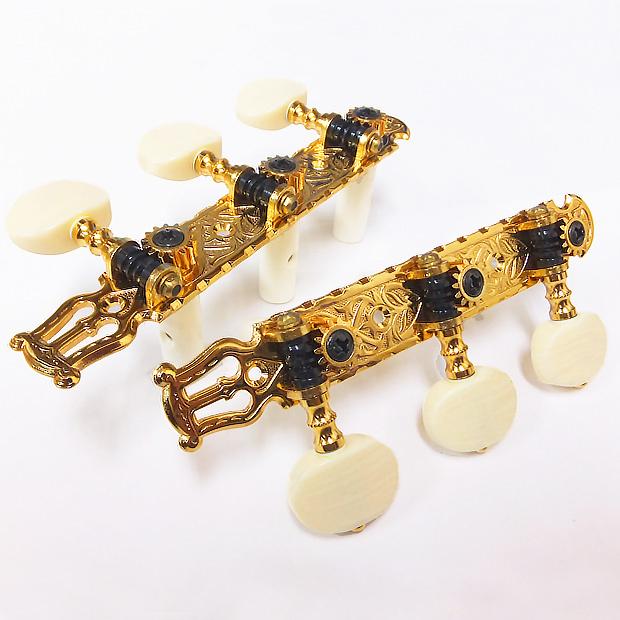 GOTOH クラシックギター ペグ 35G1600 2M(白ボタン) G(ゴールド GOTOH クラシックギター ペグ 35G1600 2M(白ボタン) G(ゴールド