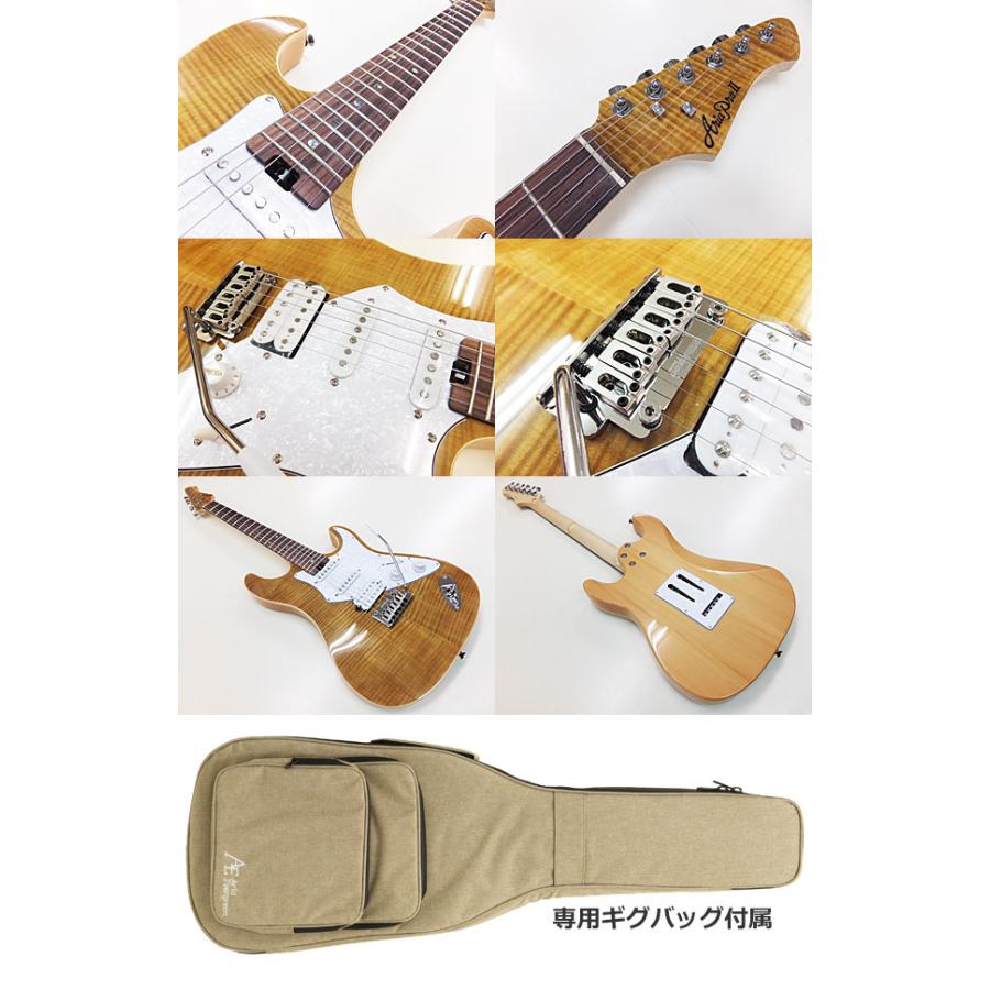 送料込 AriaProII 714-AE200 YG 専用ギグバッグ付 ほぼ新品 Aria Proll AriaProII 714 AE200 YG アリア・エヴァーグリーン エレキ