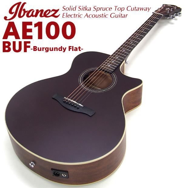 Ibanezアイバニーズ エレアコースティックギター Ibanez アイバニーズ AE100 BUF エレアコ アコースティック