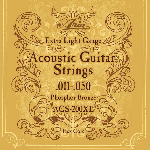 ARIA（アリア） アコースティックギター弦 AGS-200XL 【ネコポス(旧