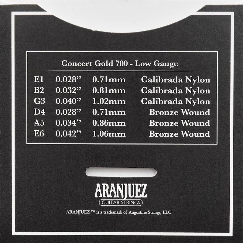 【2セット販売】アランフェス Aranjuez クラシックギター弦 Concert Gold 700 ローゲージ 【コンサート・ゴールド】【np】｜ebisound｜05