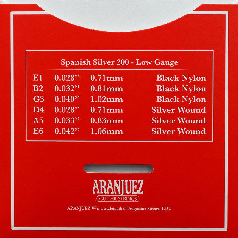 アランフェス Aranjuez クラシックギター弦 Spanish Silver 200  ローゲージ 【フラメンコ】【スパニッシュ・シルバー】【np】｜ebisound｜05