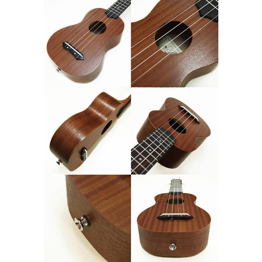 ARIA（アリア） ウクレレ AU-2 ソプラノ チューナー付 マホガニー 弦高