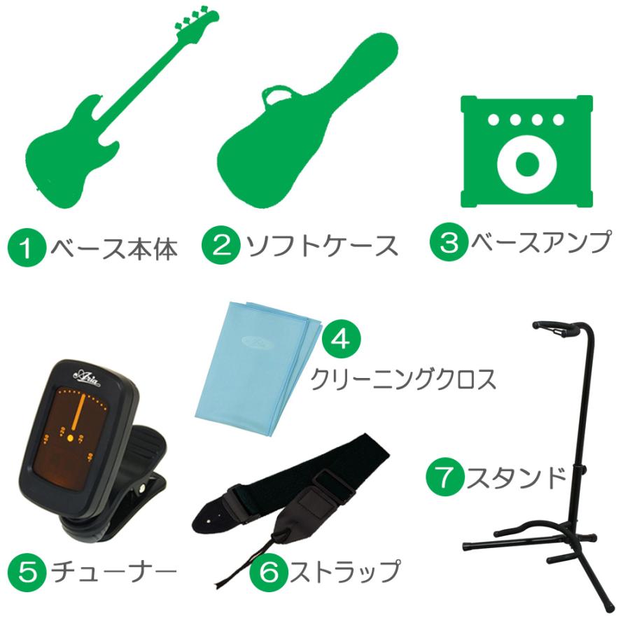 Bacchus（バッカス） Bacchus BST-1-RSM/M エレキギター 初心者セット