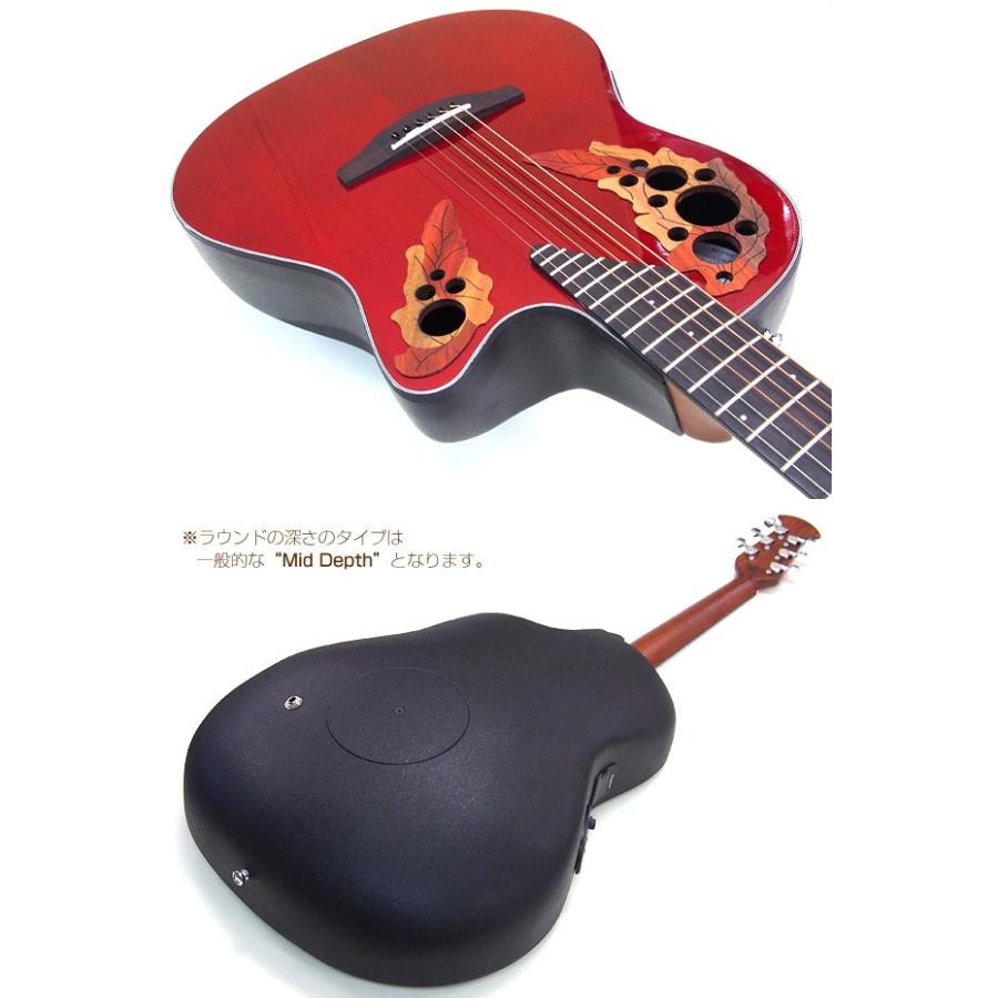 Ovation（オベーション） CE44 RR Ruby Red ルビーレッド エレアコ