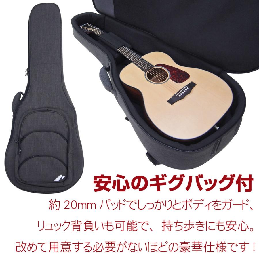 Morris F-1 N ナチュラル モーリス アコースティックギター ギグバッグ付 13点セット 初心者 入門 アコギ | Morris | 06