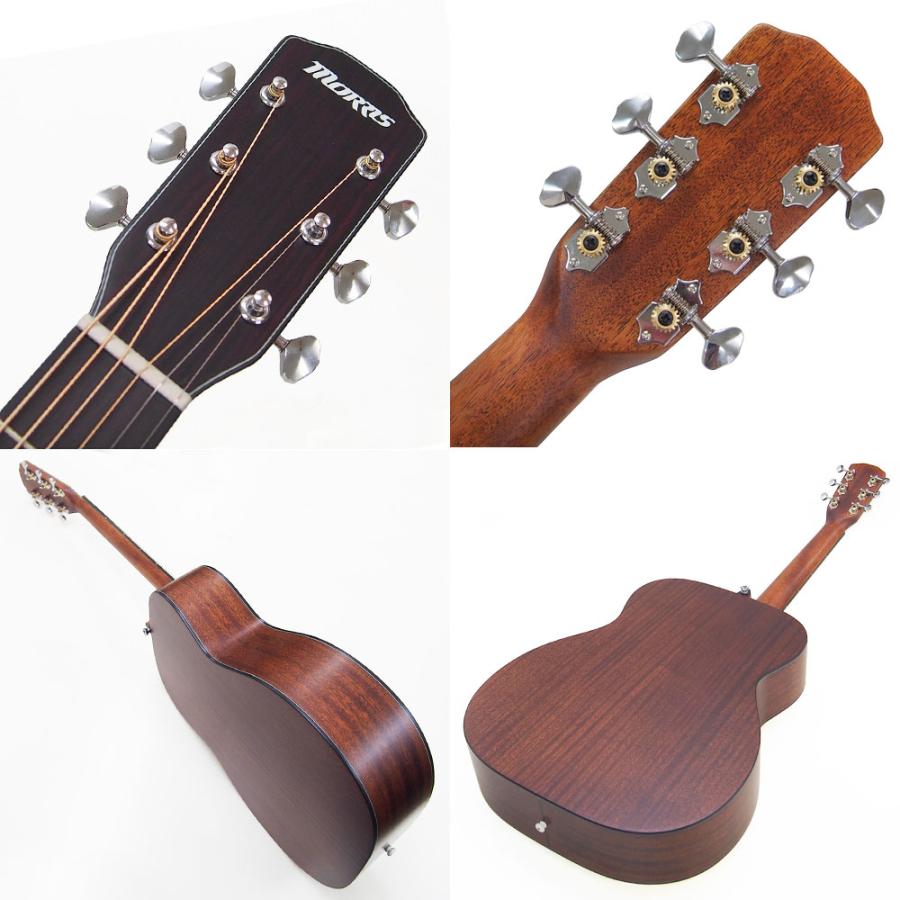 Morris Morris F-1 モーリス アコースティックギター ギグバッグ付 8点