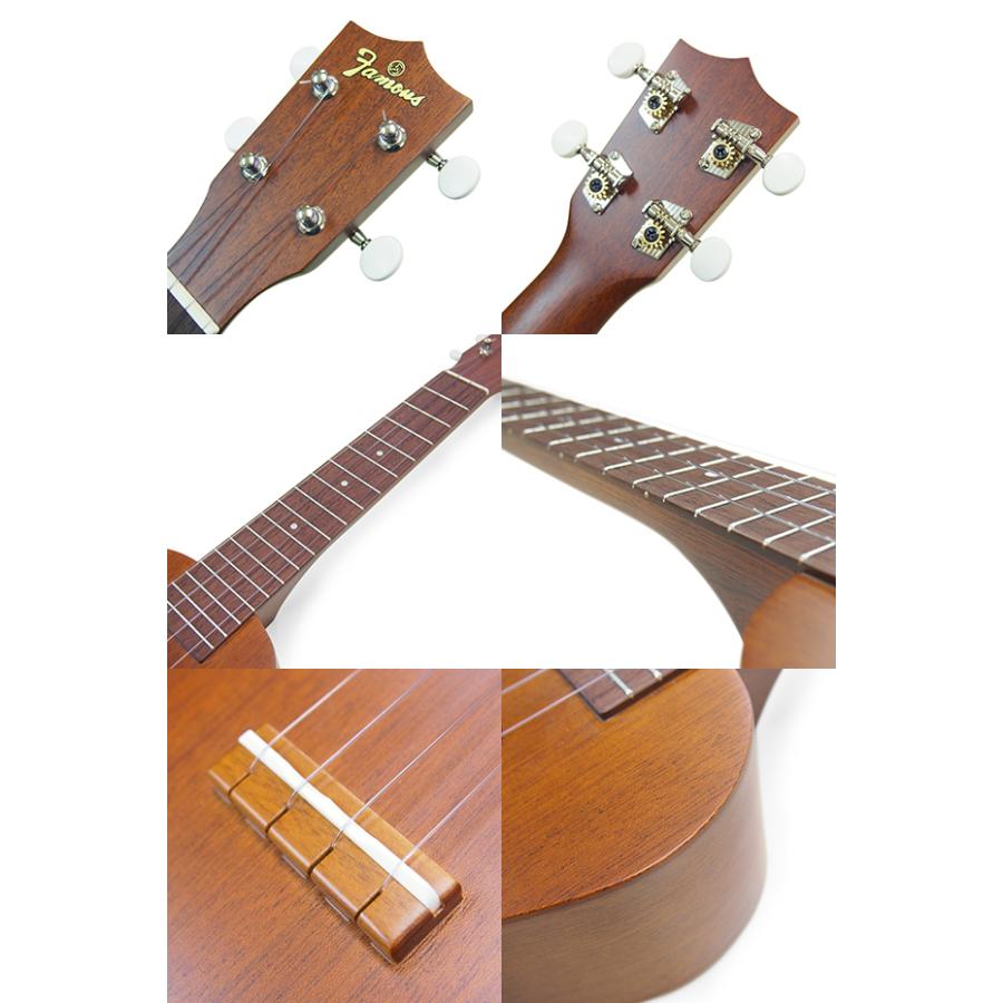 Famous フェイマス 国産ウクレレ FLS-60 ソプラノ ロングネック