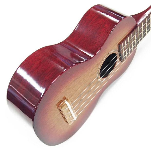 Famous フェイマス 国産ウクレレ FS-7G ソプラノ チューナーケース付き