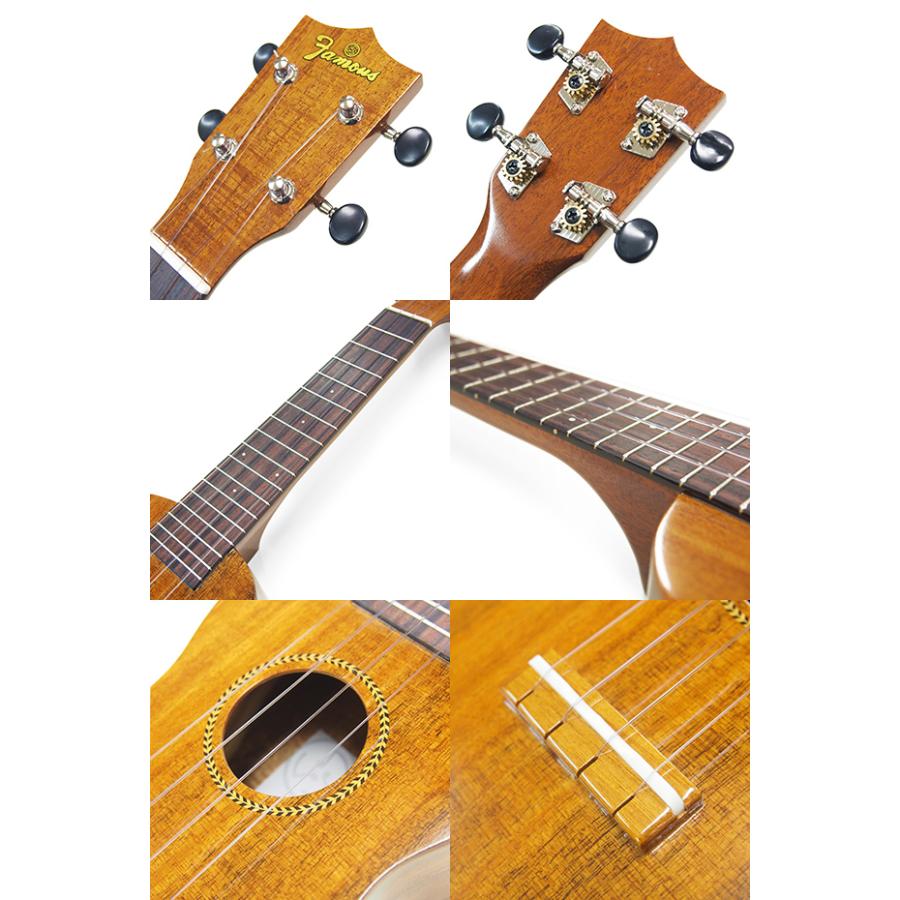 Famous フェイマス 国産ウクレレ FS-8LN ソプラノ チューナー付き