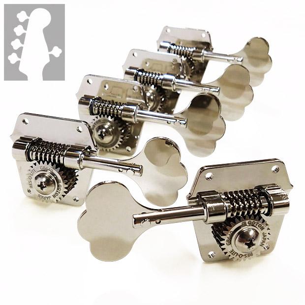 GOTOH GB640 ベースマシンヘッド ブラックフライデー割引中^_^ GOTOH ゴトー GB640-5 N(ニッケル) 5弦ベースペグ 5個セット(4:1) RES
