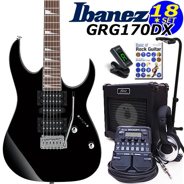Ibanez（アイバニーズ） GRG170DX BKN エレキギター 初心者セット18点